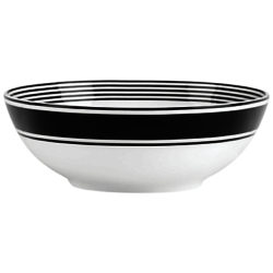 kate spade new york Concord Square Cereal Bowl, White/ Black